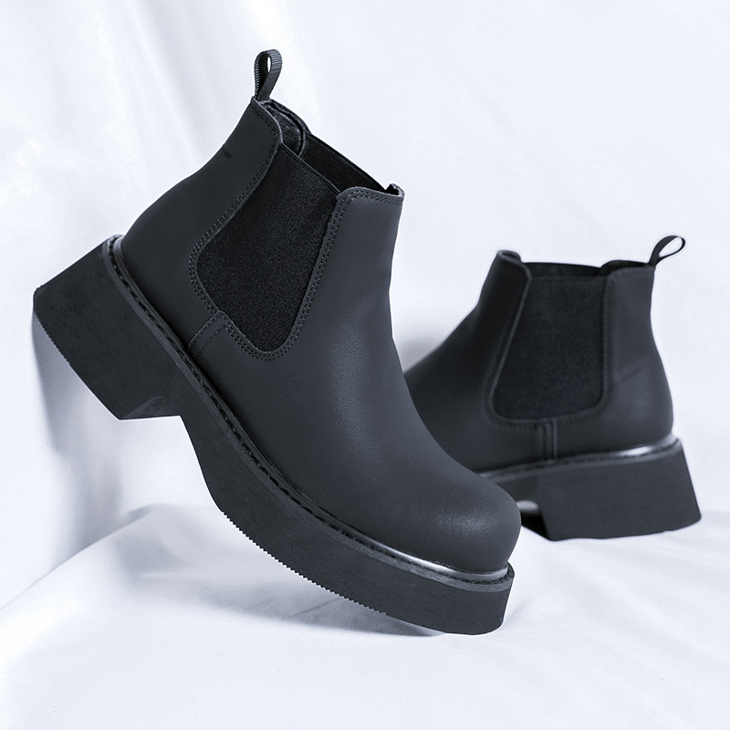 Mens Fashion Dress Shoes - mens luxury fashion chelsea boots black