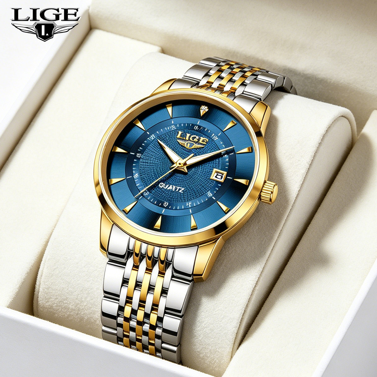 Men'S Fashion Box - LIGE New 2025 Luxury Man Watch
