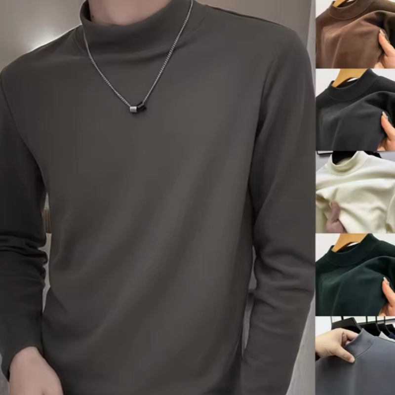 Turtleneck Sweater Men - Fashion Men's Casual Slim Fit Basic