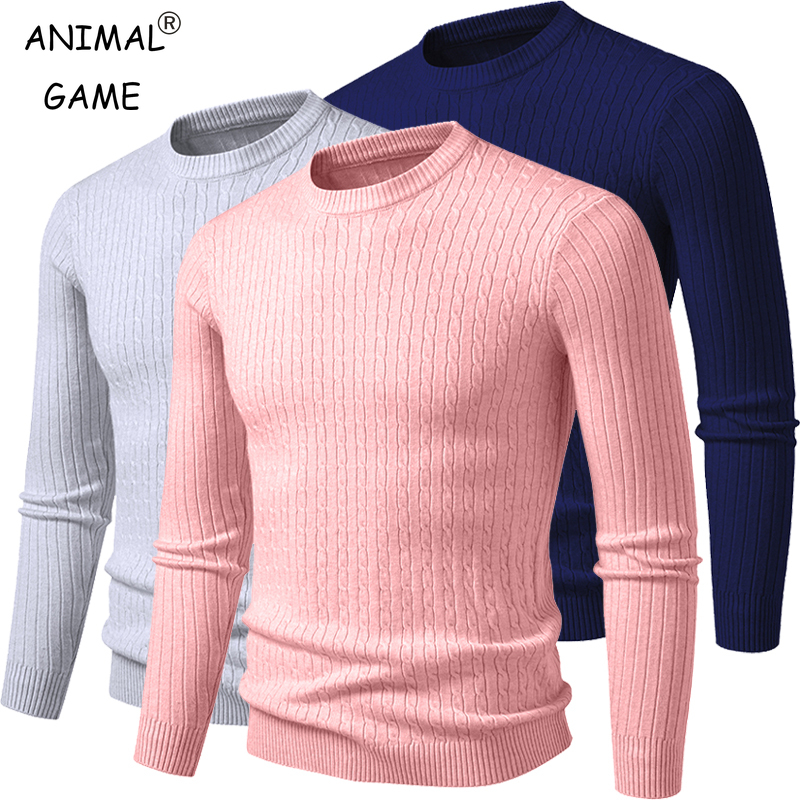 Turtleneck Sweater Men - new Mens Crew Neck Sweaters Long