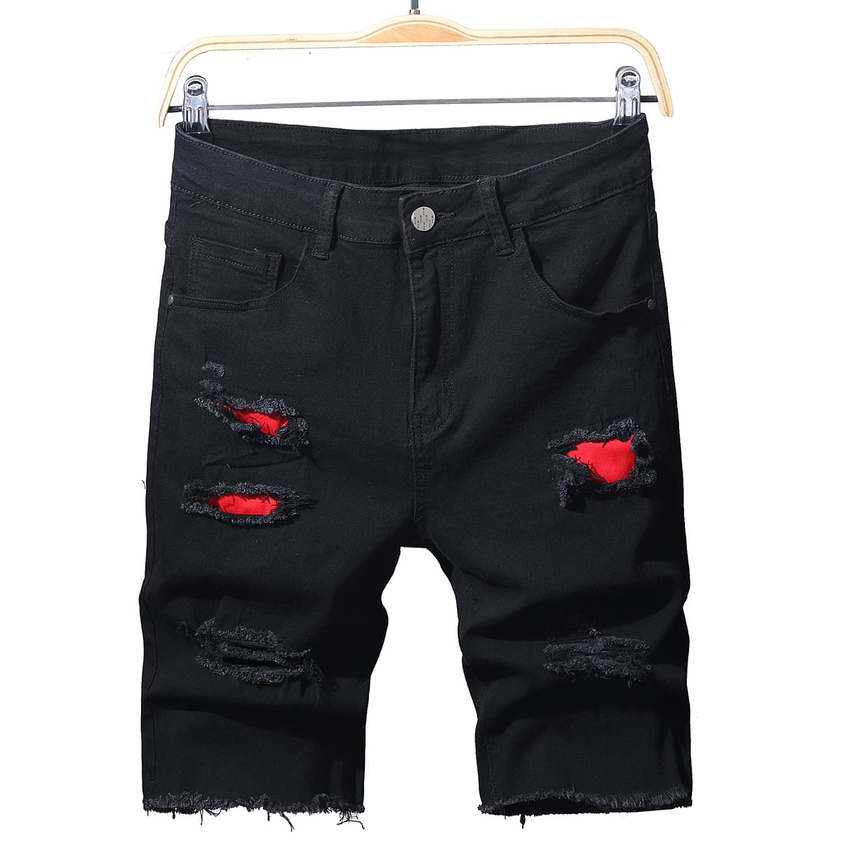 Mens Fashion Cargo Pants - Summer Slim Stretch Men Short Jeans