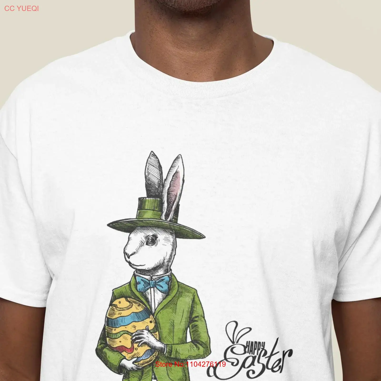 Men'S Fashion Easter - Vintage style dapper rabbit in a