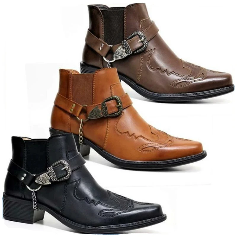 Men'S Fashion Old Money - Fashion 2025 Men's Vintage Cowboy Boots