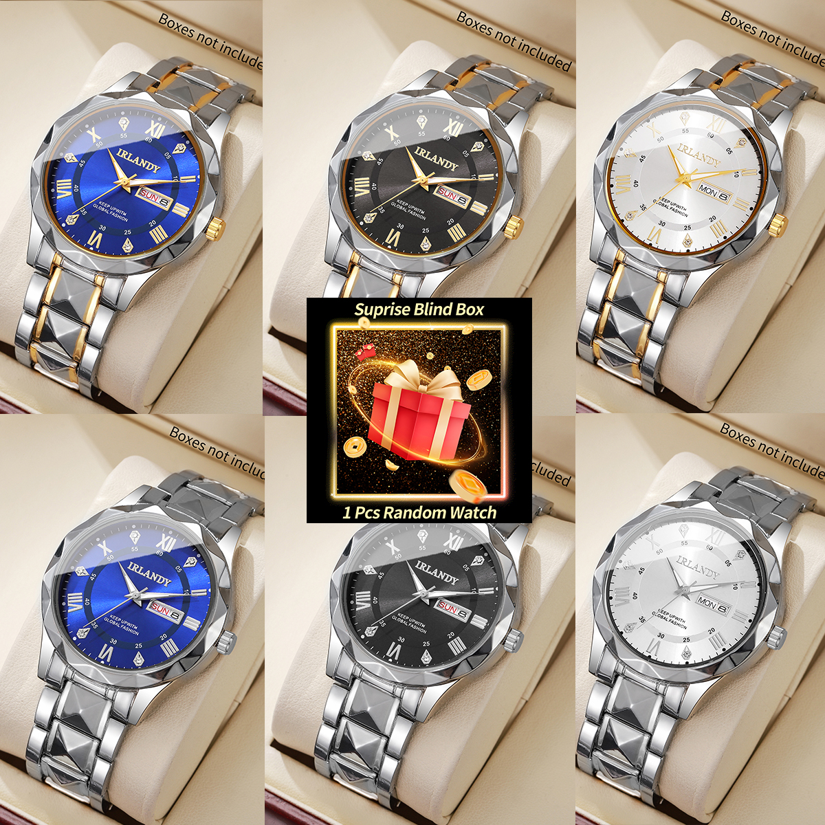 Men'S Fashion Box - 1PC Surprise Mystery Watch Blind Box-Luxury