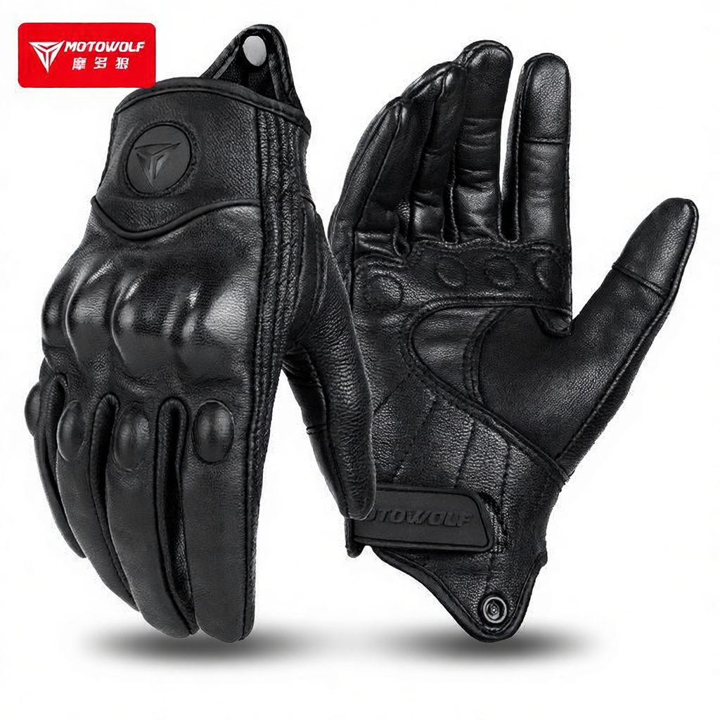 Men'S Fashion Gloves - MOTOWOLF Motorcycle Gloves Men Leather Riding