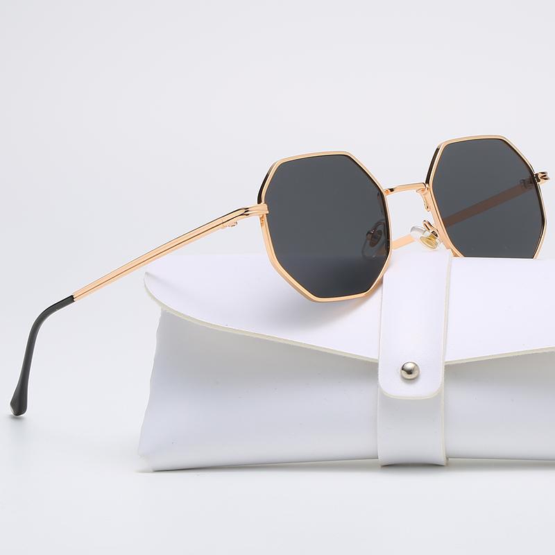 Men'S Fashion Old Money - Square Polygon Metal Sunglasses Vintage Women