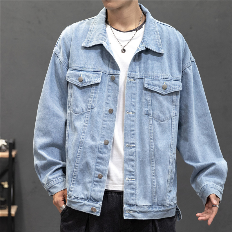New Denim Jacket Men Vintage J - Mens Fashion Bomber Jacket บทวิจารณ์และราคา
