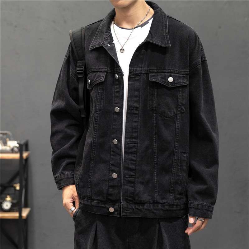 New Denim Jacket Men Vintage J - Mens Fashion Bomber Jacket บทวิจารณ์และราคา