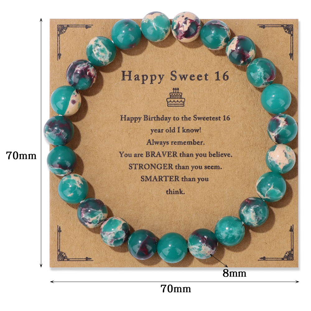 Birthday Bracelet Natural 8mm  - Men'S Fashion For 60 Year Old บทวิจารณ์และราคา
