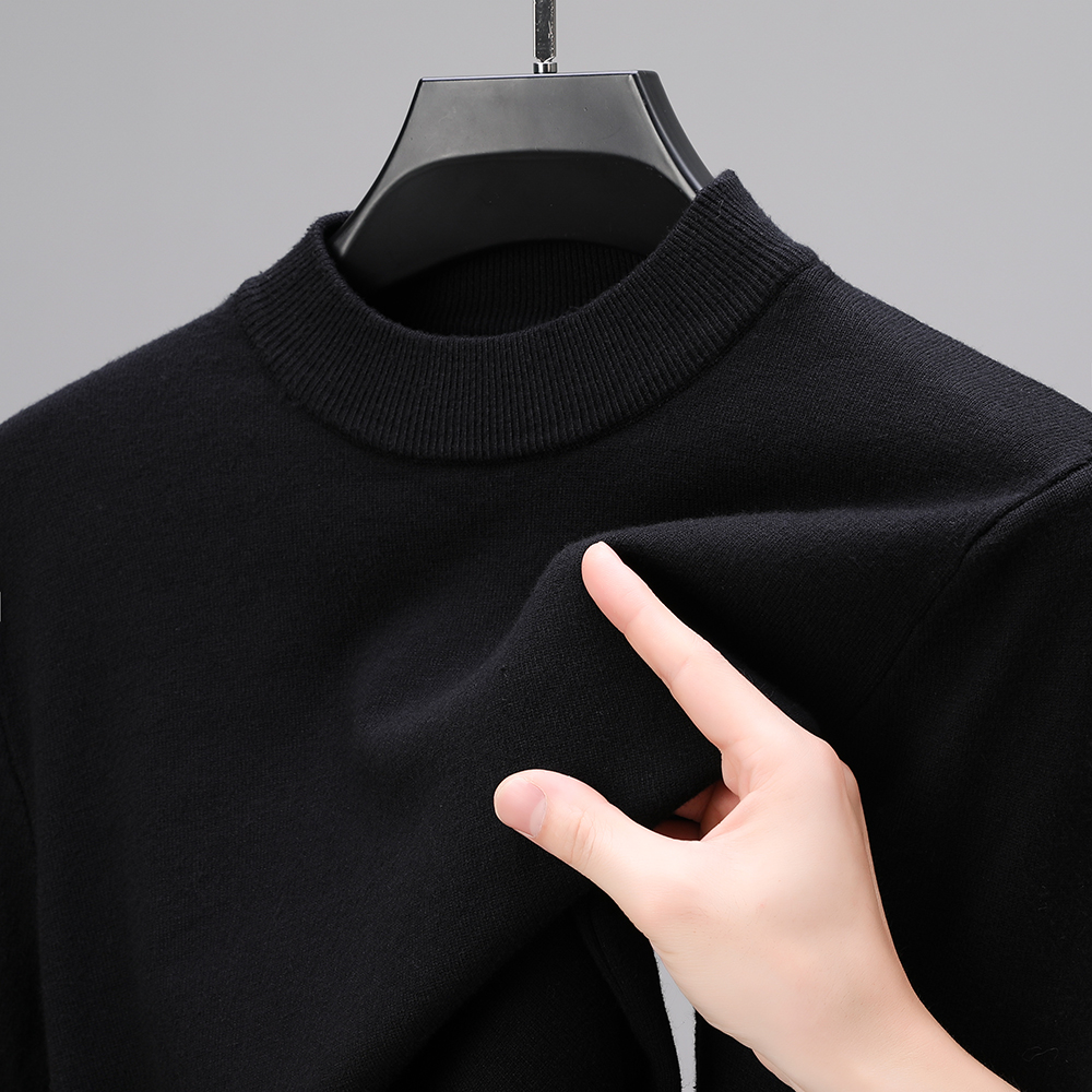 Half Turtleneck Knitwear Sweat - Turtleneck Sweater Men บทวิจารณ์และราคา