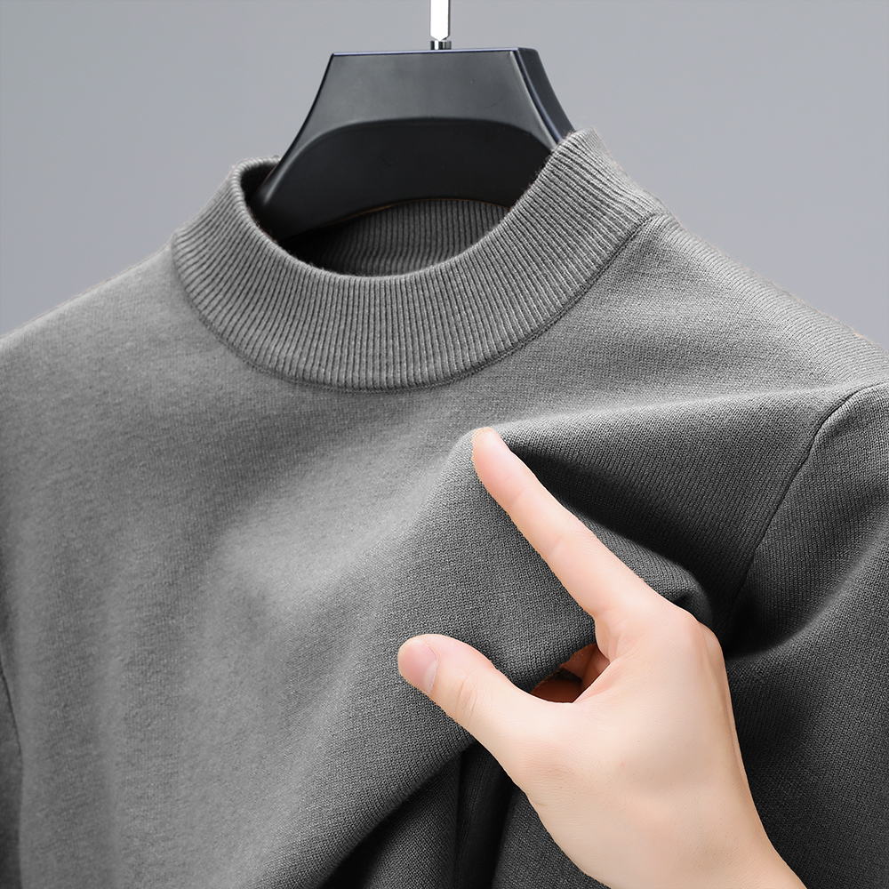 Half Turtleneck Knitwear Sweat - Turtleneck Sweater Men บทวิจารณ์และราคา