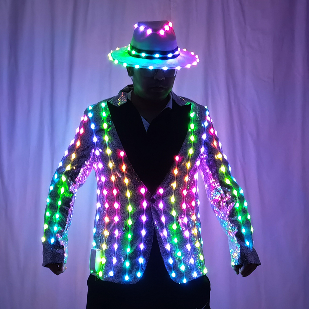 Full Color LED Sequins Fashion - Men'S Fashion For 60 Year Old บทวิจารณ์และราคา