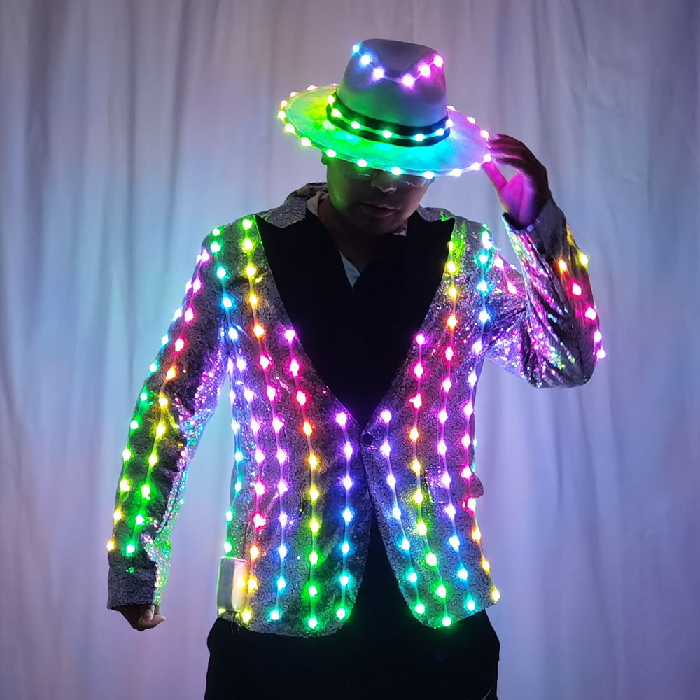Full Color LED Sequins Fashion - Men'S Fashion For 60 Year Old บทวิจารณ์และราคา