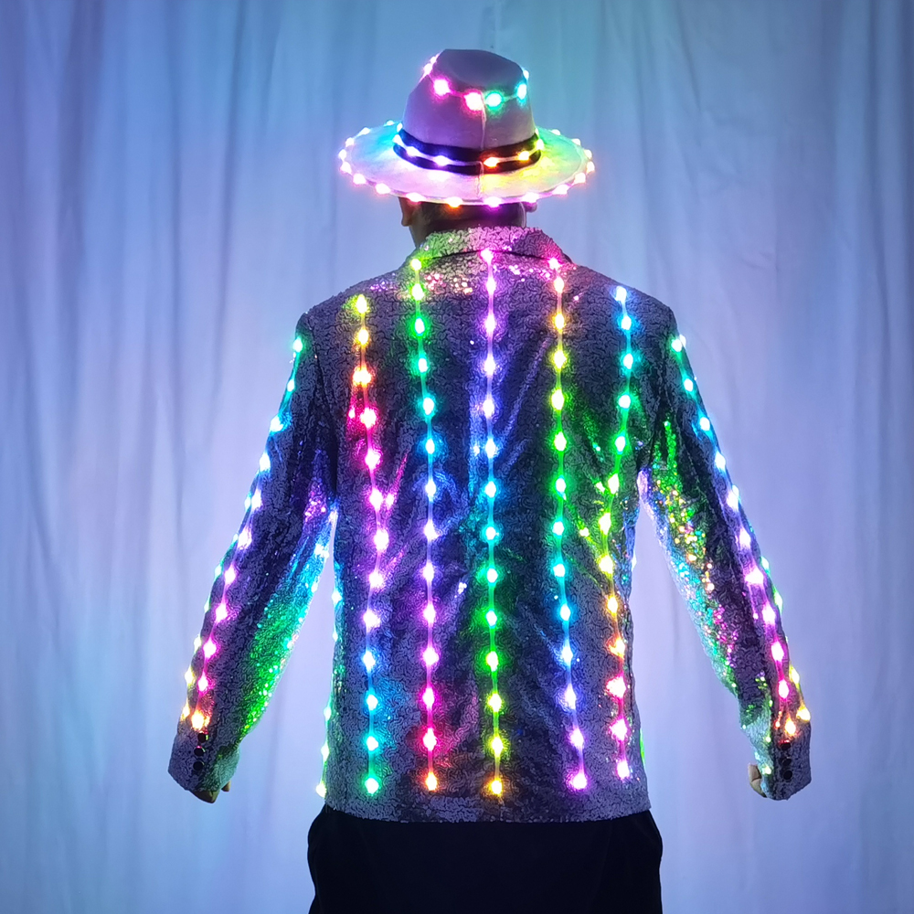 Full Color LED Sequins Fashion - Men'S Fashion For 60 Year Old บทวิจารณ์และราคา