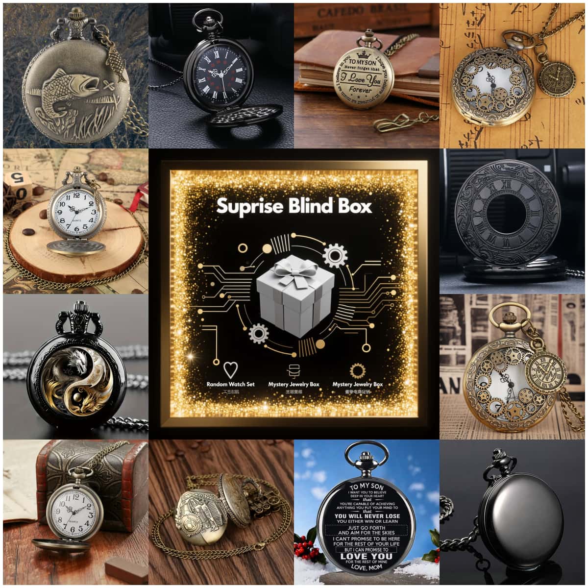 1PC Surprise Mystery Watch Bli - Men'S Fashion Box บทวิจารณ์และราคา