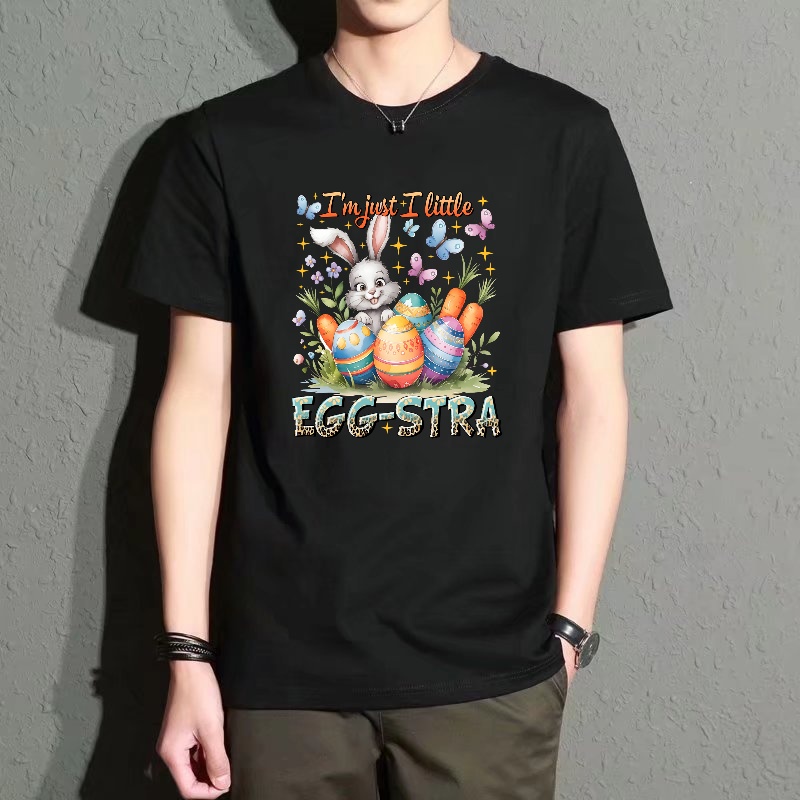 Men's Black Round-Neck Short-S - Men'S Fashion Easter บทวิจารณ์และราคา