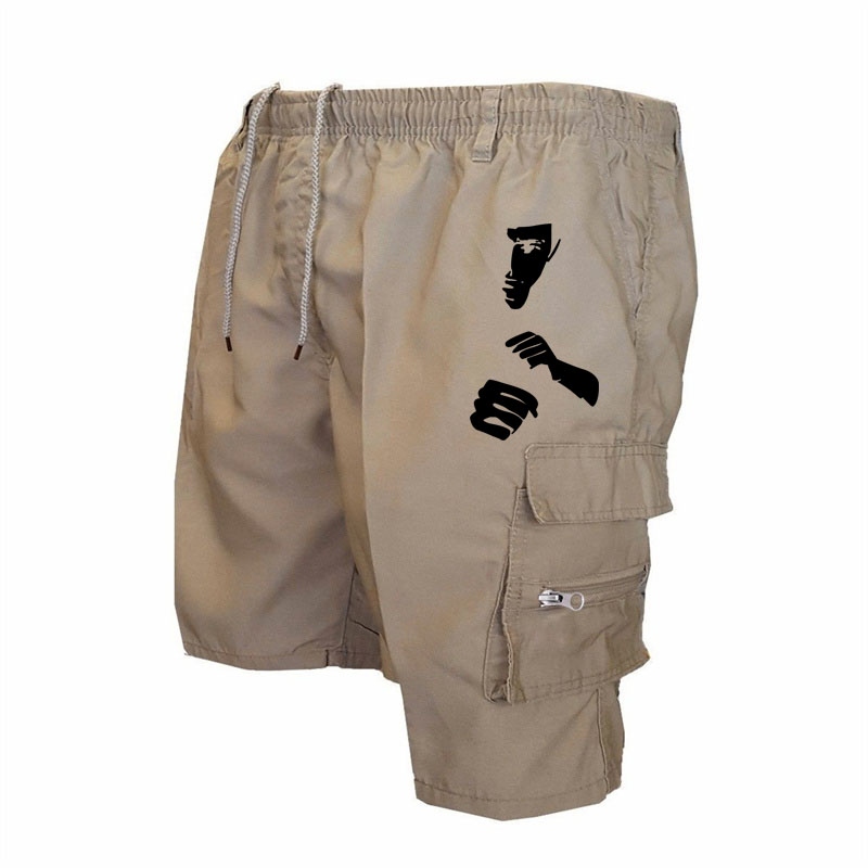 Fashion Print Workwear Shorts  - Mens Fashion Cargo Pants บทวิจารณ์และราคา