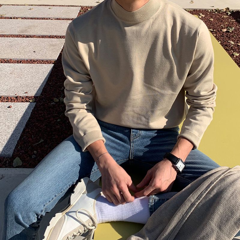 Half-turtleneck Sweater for Me - Turtleneck Sweater Men บทวิจารณ์และราคา