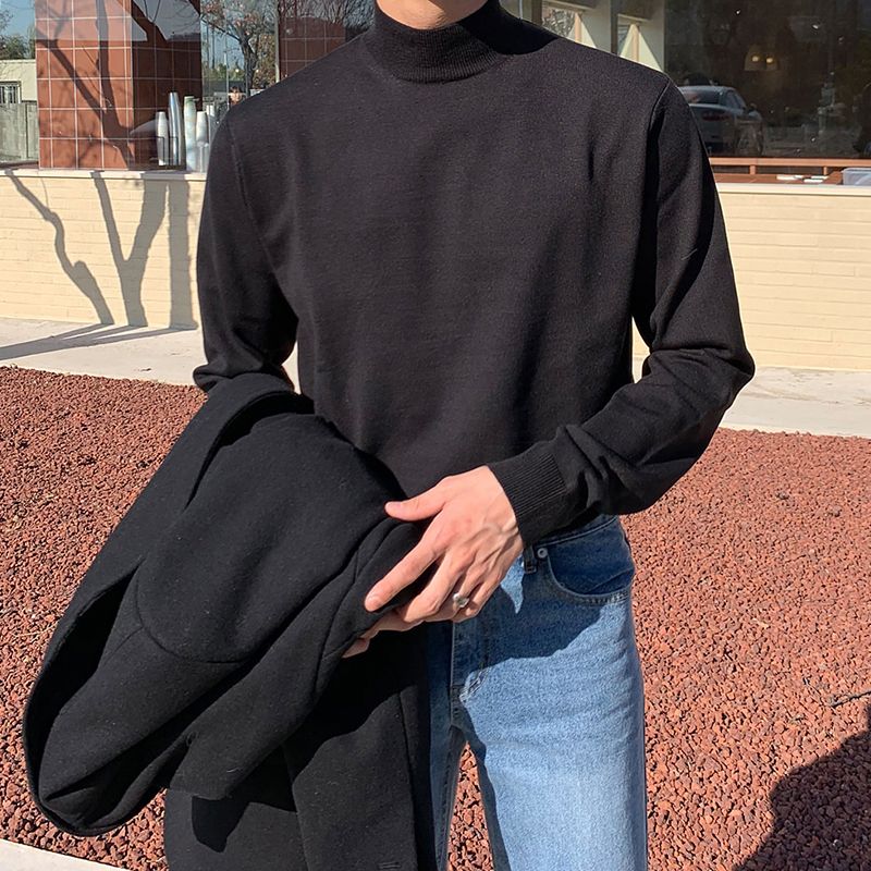 Half-turtleneck Sweater for Me - Turtleneck Sweater Men บทวิจารณ์และราคา