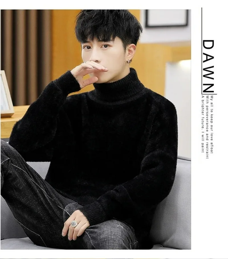 White Pullover Turtleneck Men  - Turtleneck Sweater Men บทวิจารณ์และราคา