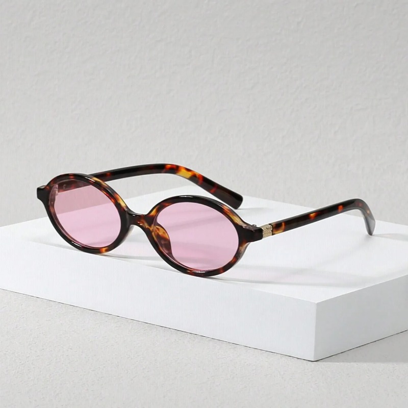 Vintage Oval Sunglasses Women  - Men'S Fashion Old Money บทวิจารณ์และราคา