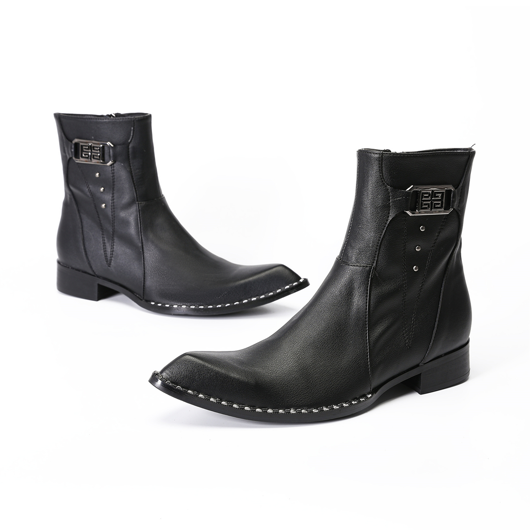 fashion black pointed toe men  - Mens Fashion Dress Shoes บทวิจารณ์และราคา