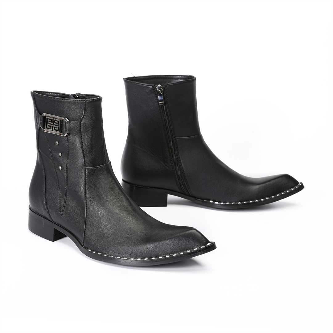 fashion black pointed toe men  - Mens Fashion Dress Shoes บทวิจารณ์และราคา