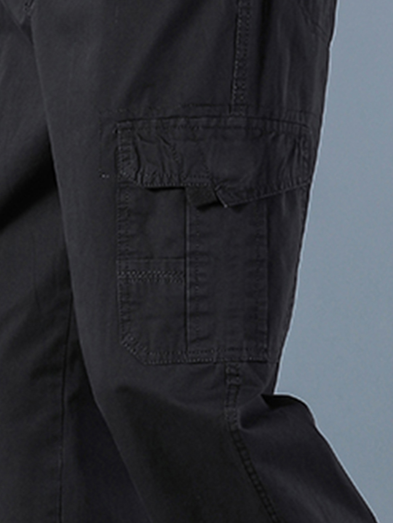 Men's 100% Cotton Straight Bla - Mens Fashion Cargo Pants บทวิจารณ์และราคา