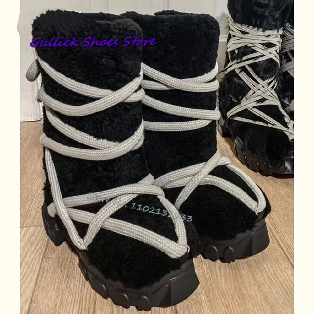 Women Black Plush Thick Sole S - Mens Fashion Dress Shoes บทวิจารณ์และราคา
