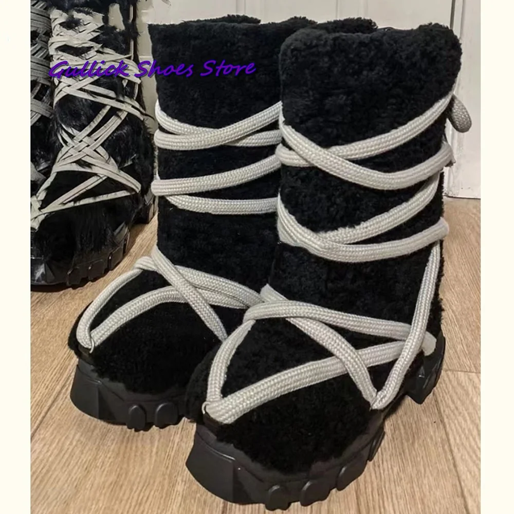 Women Black Plush Thick Sole S - Mens Fashion Dress Shoes บทวิจารณ์และราคา