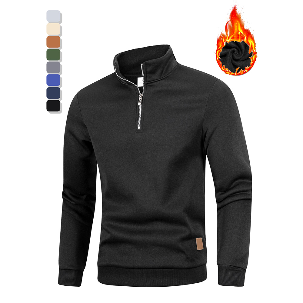 Autumn Men's Half Zipper Stand - Turtleneck Sweater Men บทวิจารณ์และราคา