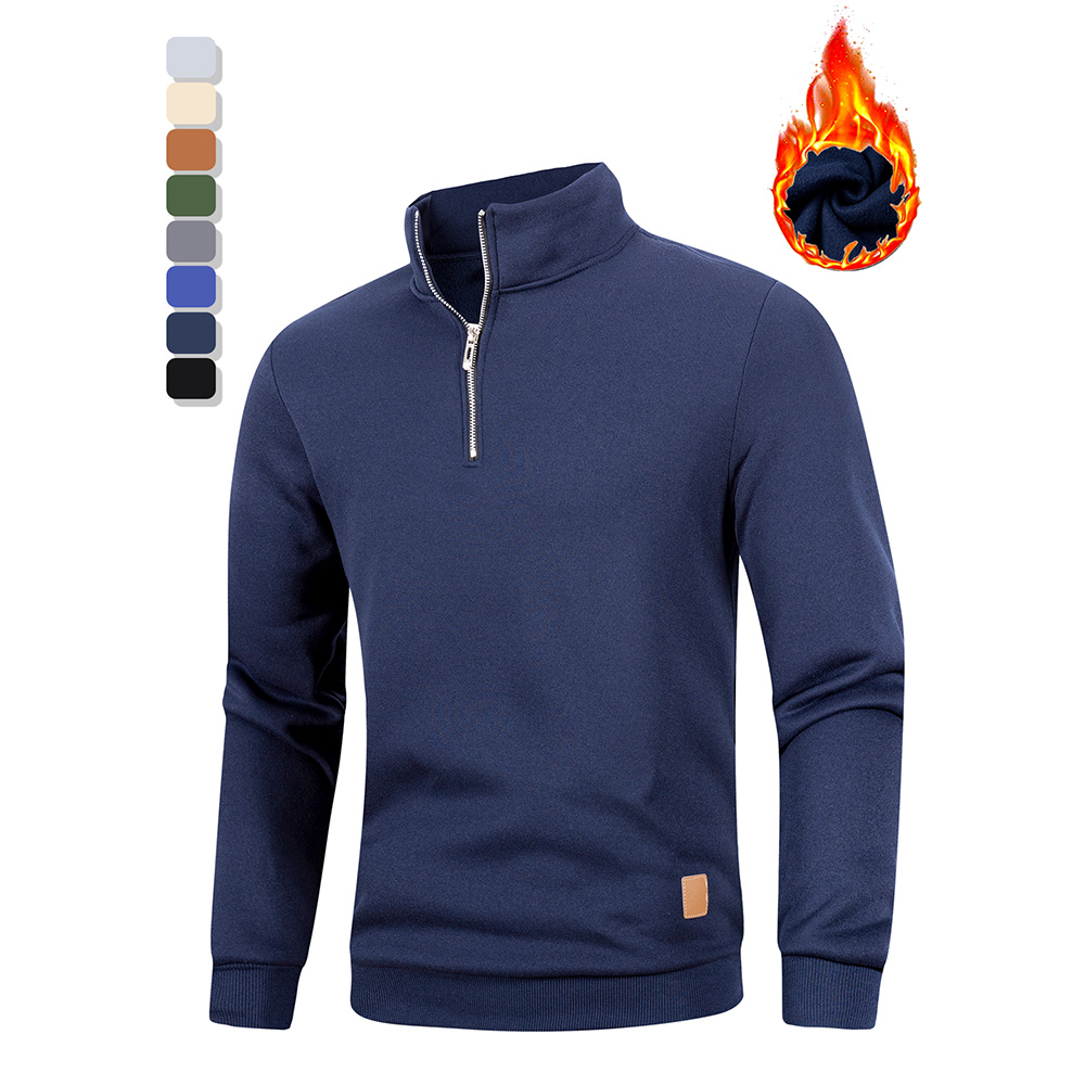 Autumn Men's Half Zipper Stand - Turtleneck Sweater Men บทวิจารณ์และราคา