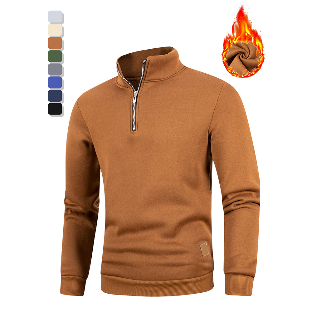 Autumn Men's Half Zipper Stand - Turtleneck Sweater Men บทวิจารณ์และราคา