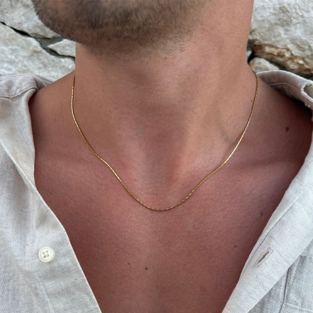 eManco New Wire Chain Necklace - Men'S Fashion For 60 Year Old บทวิจารณ์และราคา