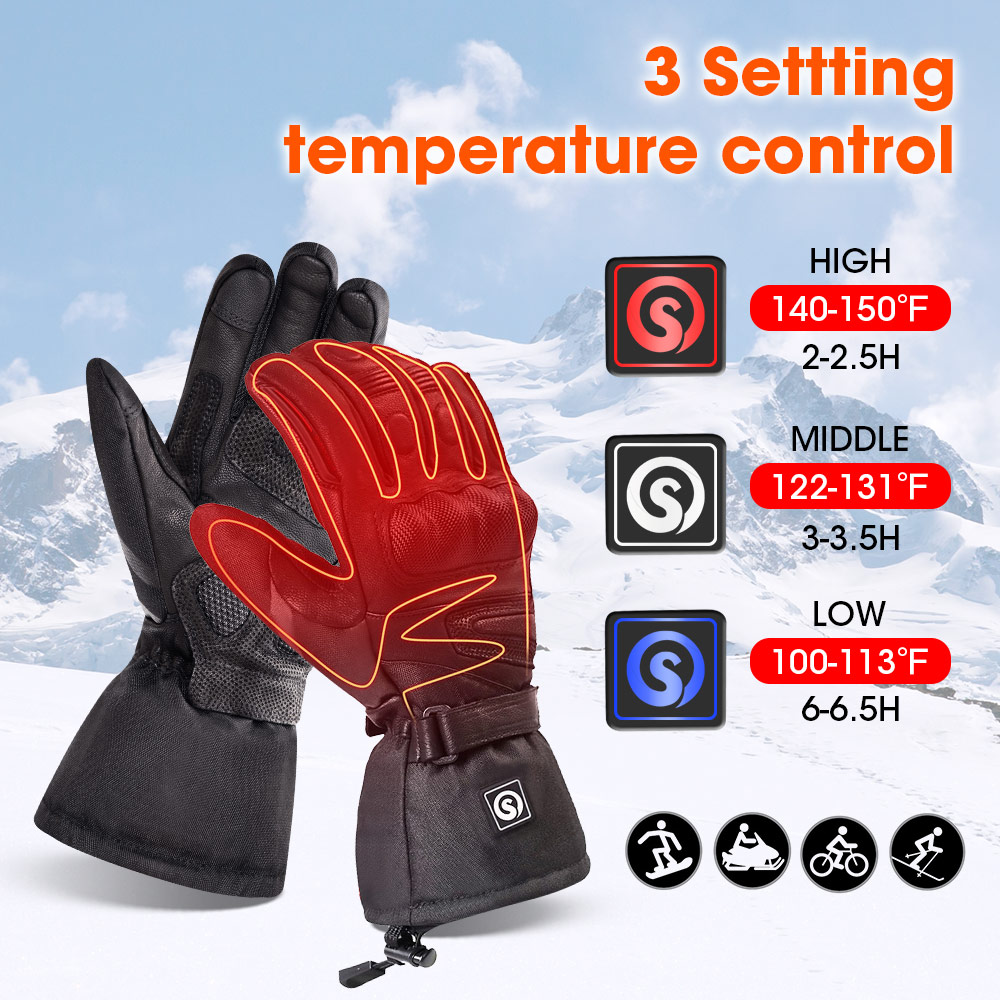 Snow Deer Winter Electric Heat - Men'S Fashion Gloves บทวิจารณ์และราคา