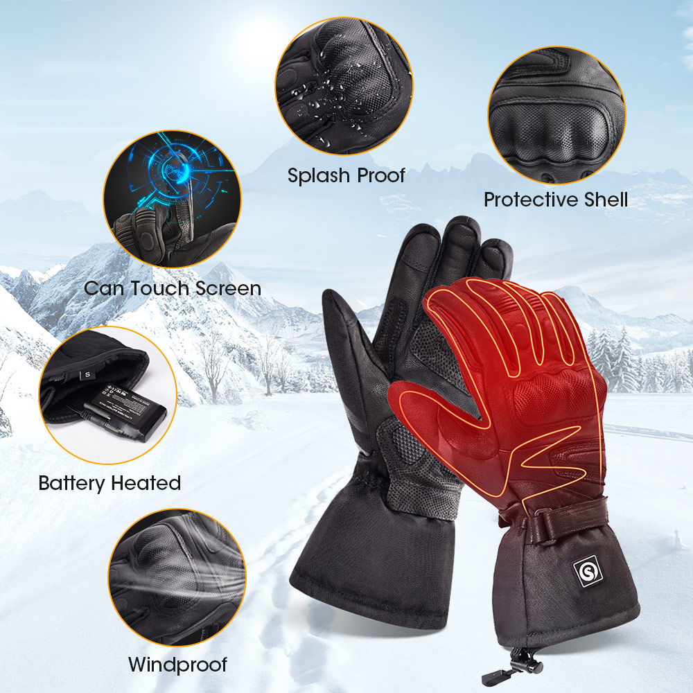 Snow Deer Winter Electric Heat - Men'S Fashion Gloves บทวิจารณ์และราคา