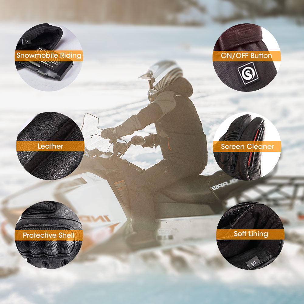 Snow Deer Winter Electric Heat - Men'S Fashion Gloves บทวิจารณ์และราคา