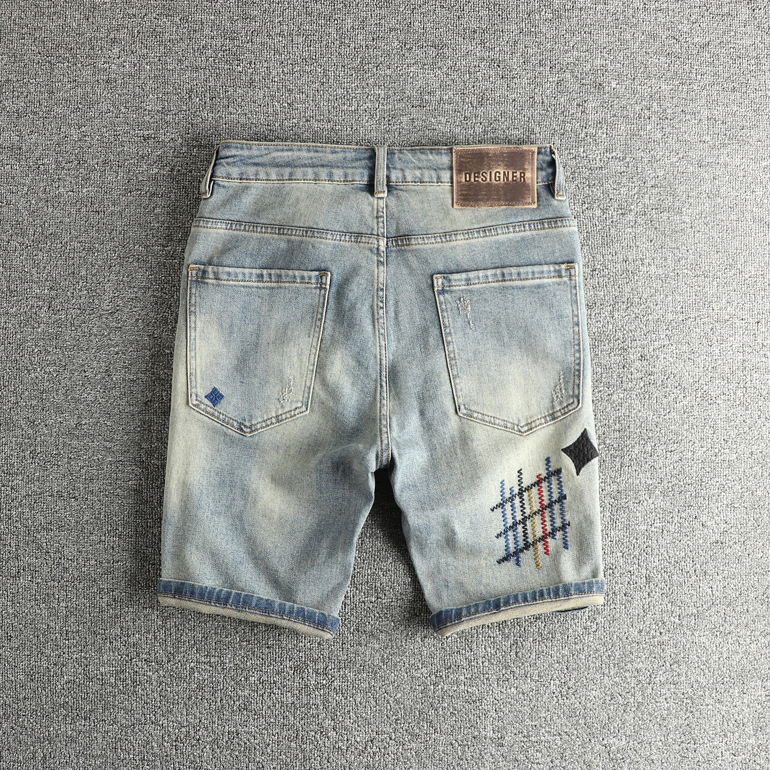 Summer New American Retro Embr - Mens Fashion Cargo Pants บทวิจารณ์และราคา