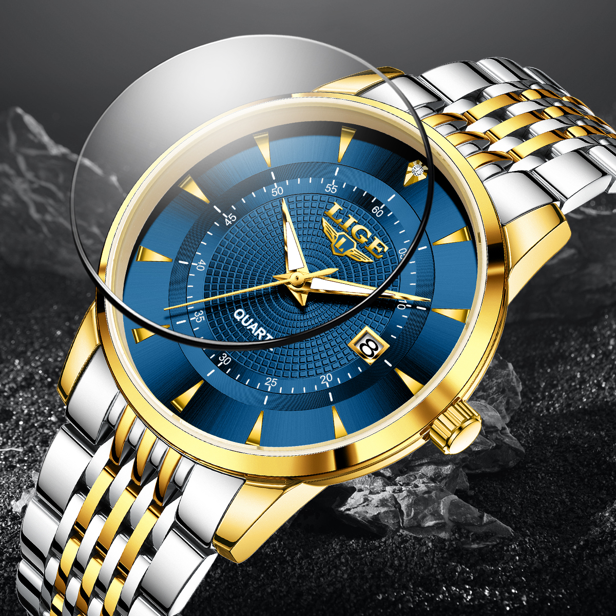 LIGE New 2025 Luxury Man Watch - Men'S Fashion Box บทวิจารณ์และราคา