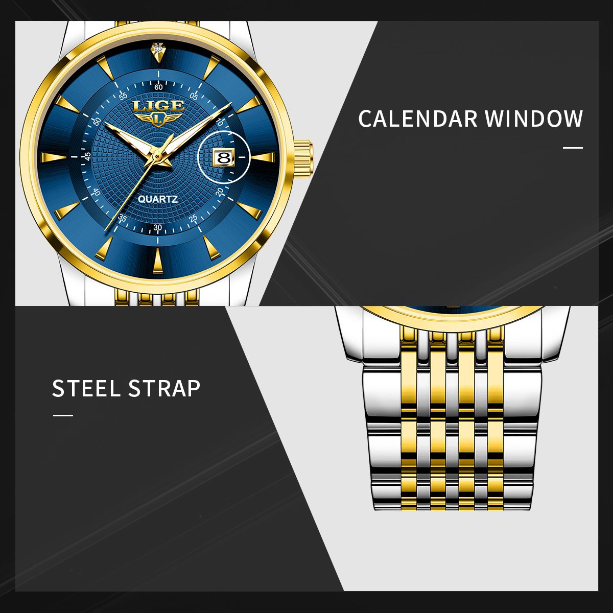 LIGE New 2025 Luxury Man Watch - Men'S Fashion Box บทวิจารณ์และราคา
