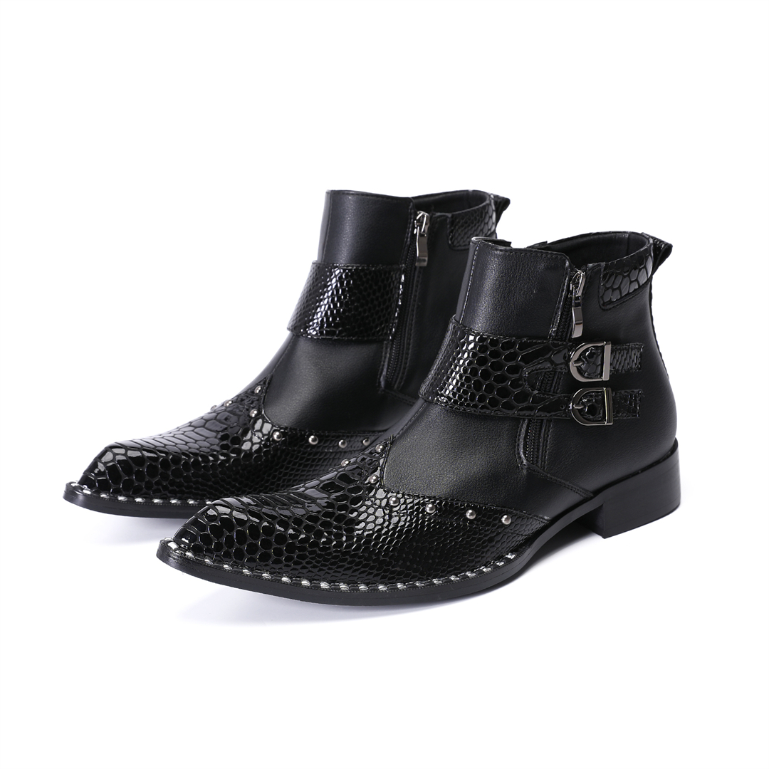 fashion rivets pointed toe men - Mens Fashion Dress Shoes บทวิจารณ์และราคา