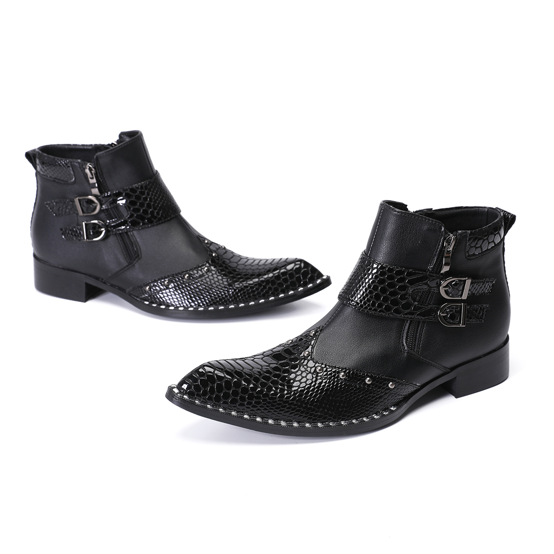fashion rivets pointed toe men - Mens Fashion Dress Shoes บทวิจารณ์และราคา