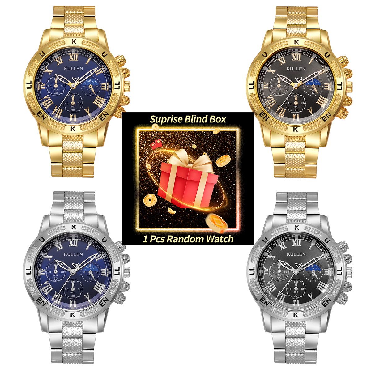 1PC Surprise Mystery Watch Bli - Men'S Fashion Box บทวิจารณ์และราคา