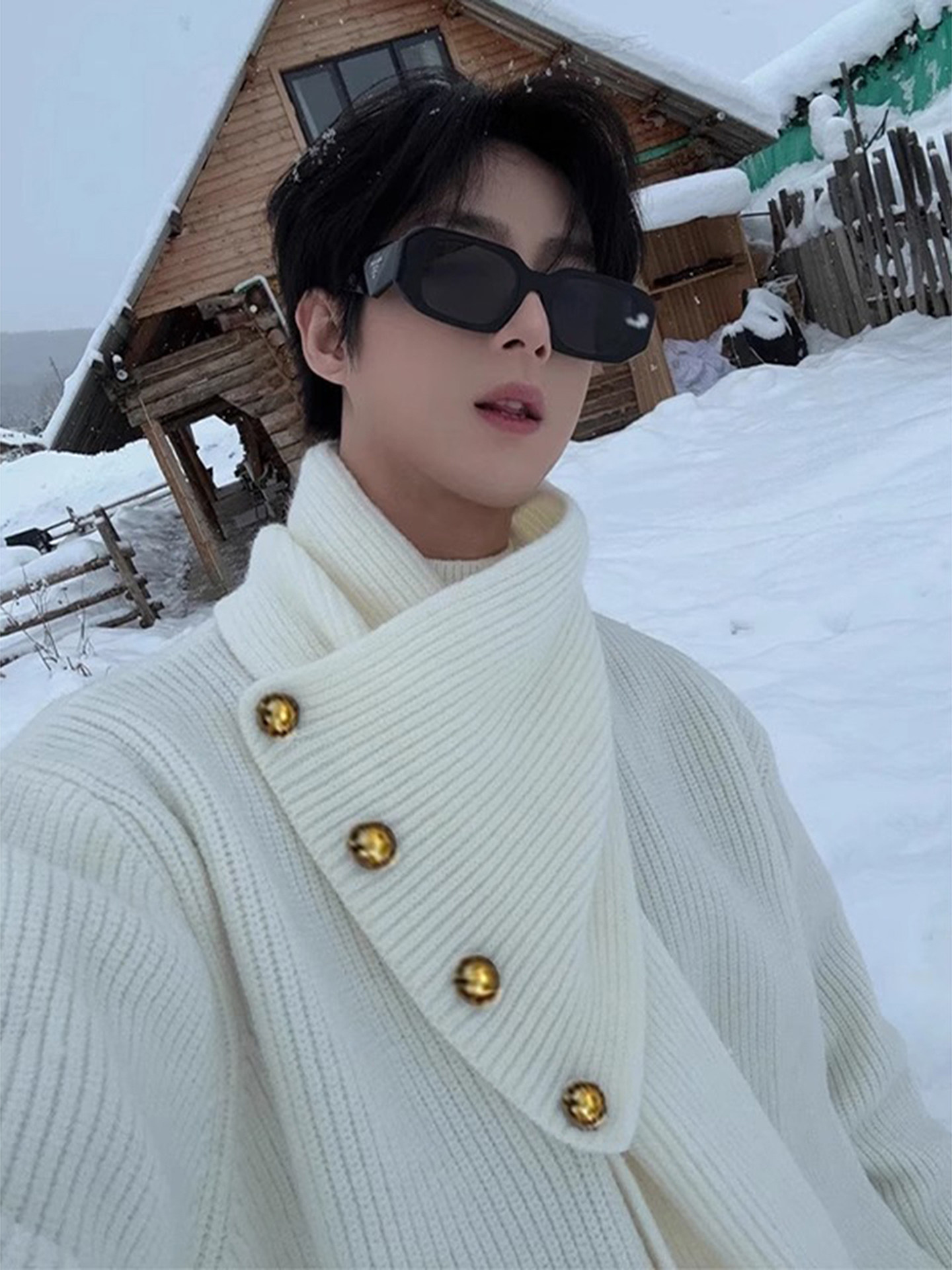 Fur Collar Pullovers Blancos M - Men'S Fashion For Hot Weather บทวิจารณ์และราคา