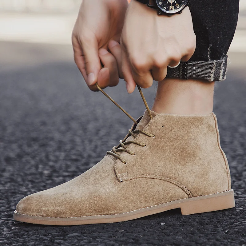 Fashion Khaki Chelsea Boots Me - Mens Fashion Dress Shoes บทวิจารณ์และราคา