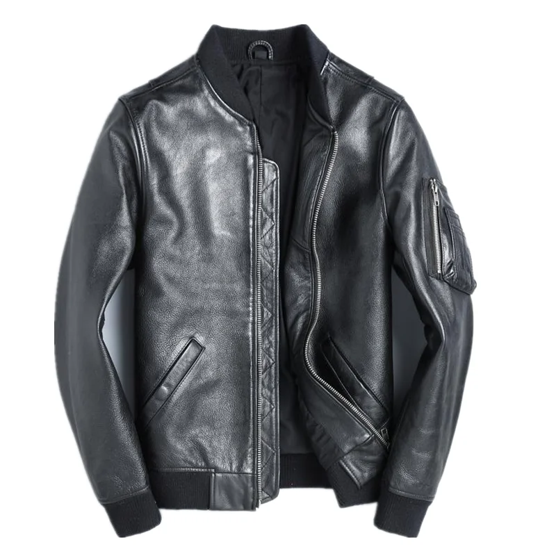 YR!Free shipping.wholesales.Br - Mens Fashion Bomber Jacket บทวิจารณ์และราคา