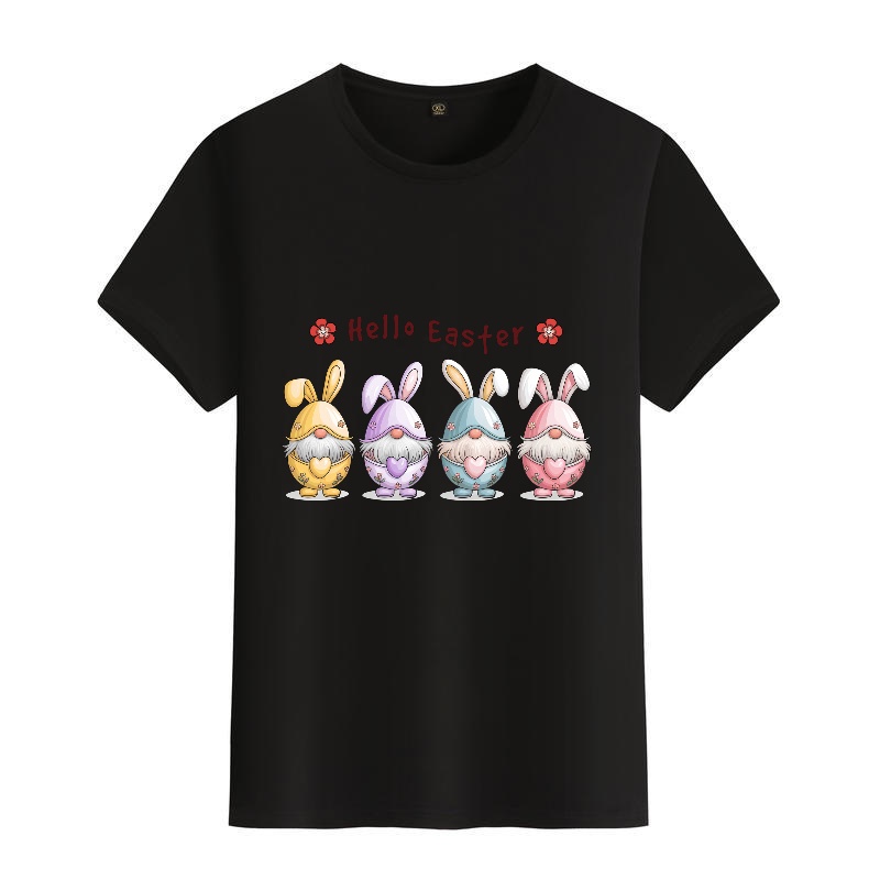 Men's Black Round-Neck Short-S - Men'S Fashion Easter บทวิจารณ์และราคา
