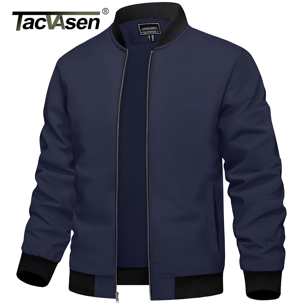 TACVASEN Men's Varsity Jacket  - Mens Fashion Bomber Jacket บทวิจารณ์และราคา