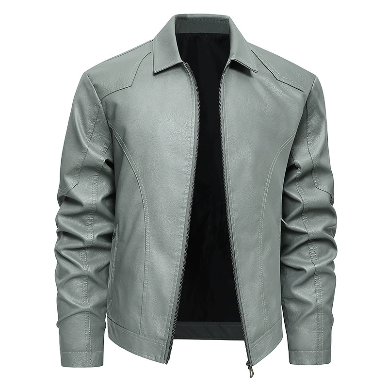 Men's Autumn Winter Coats Pu L - Mens Fashion Bomber Jacket บทวิจารณ์และราคา
