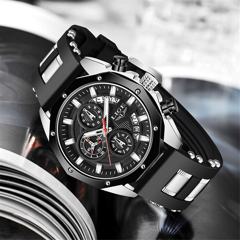 LIGE Fashion Outdoor Quartz Ma - Men'S Fashion Box บทวิจารณ์และราคา